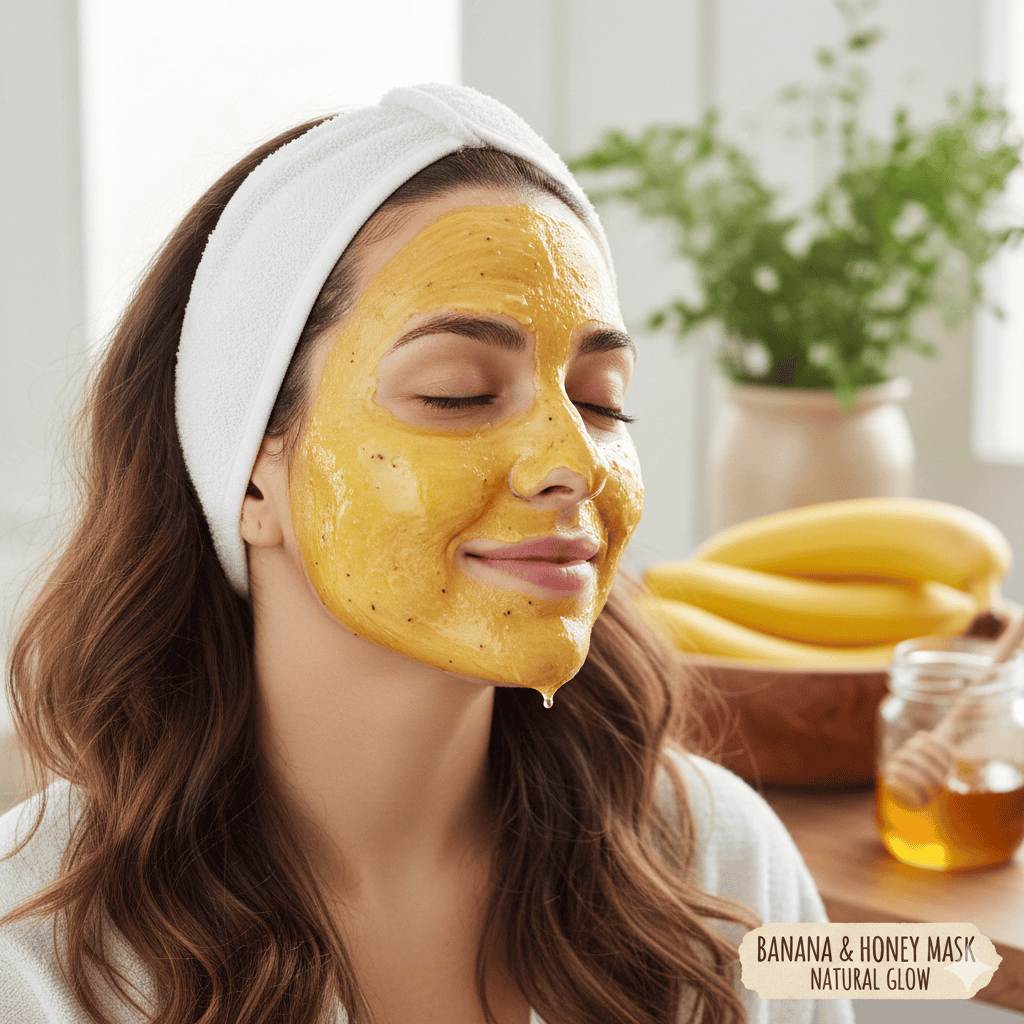 Banana and Honey Mask for Natural Glow 