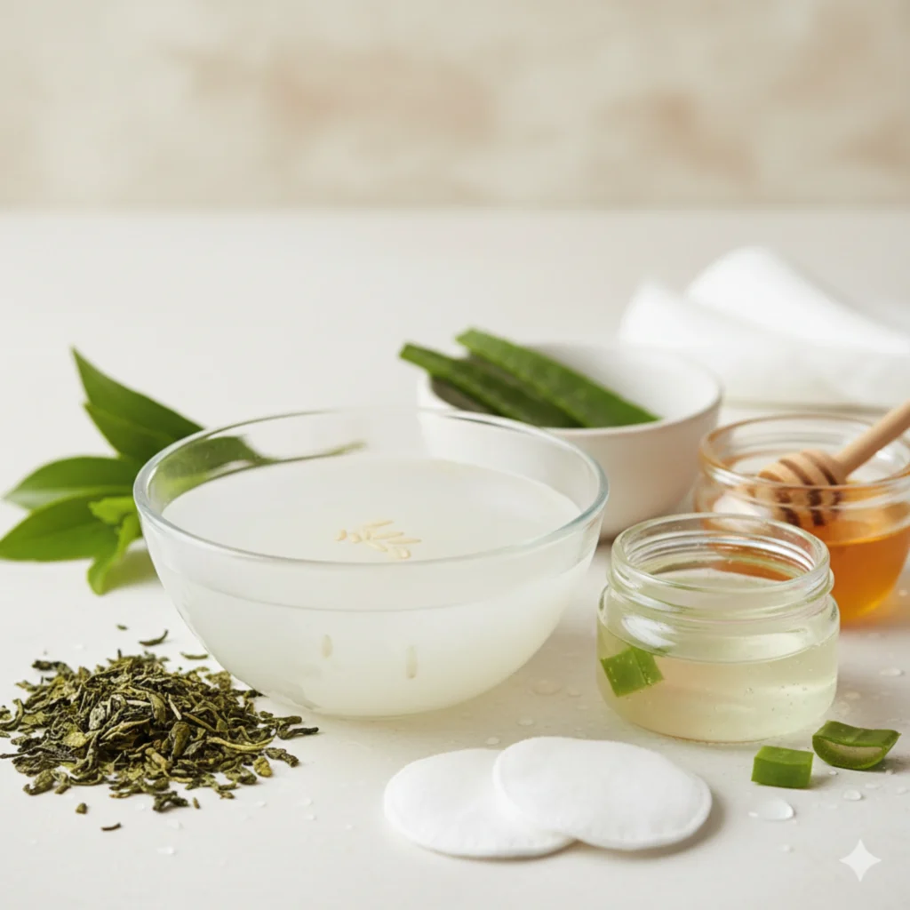 natural ingredients for glass skin at home